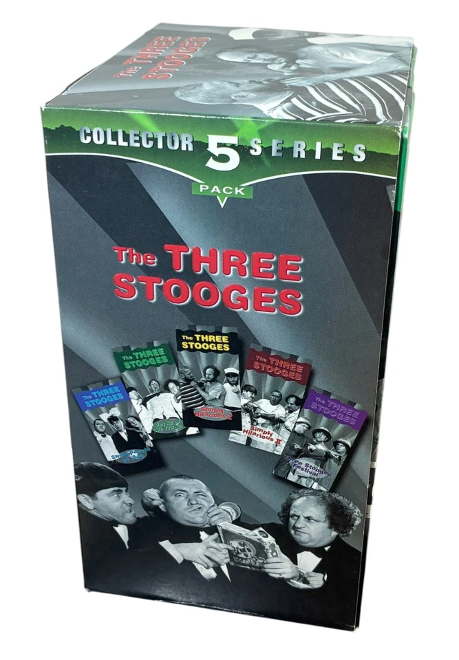 The Three Stooges 5 VHS Collector Series 1998 Set - Image 3 of 4