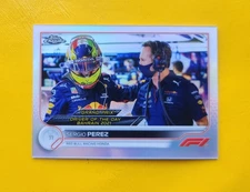 2022 Formula 1 Topps Chrome Sergio Perez #173 Refractor F1 BTW Alpine 