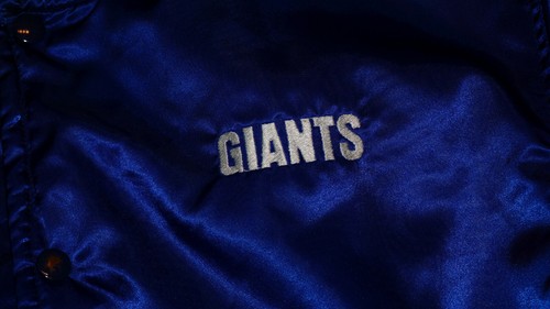 New York Giants Official NFL Vintage 90s Bomber Jacket size L - Picture 2 of 6