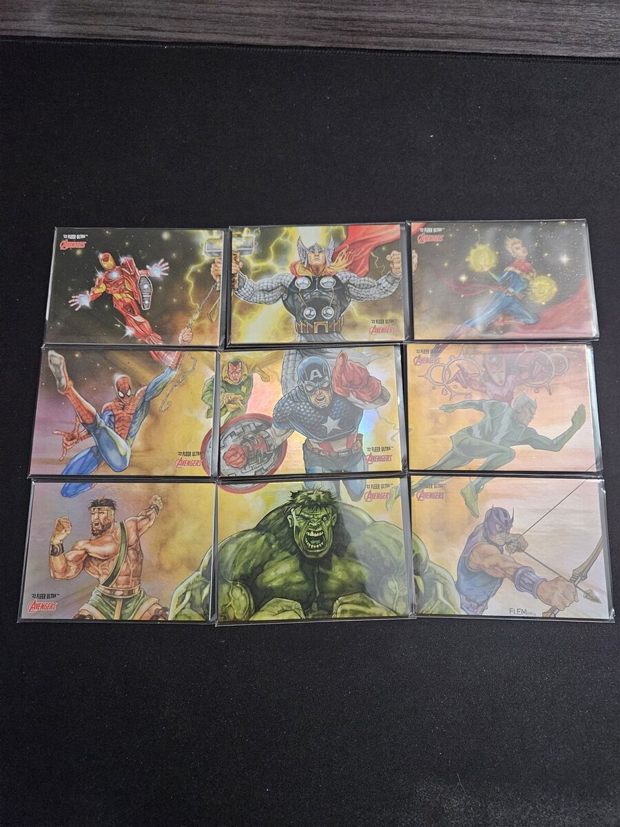 2022 Marvel Fleer Ultra Avengers 3x3 Complete 9 Card Puzzle 2022 Marvel Fleer Ultra Avengers 3x3 Complete 9 Card Puzzle