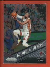 Dwyane Wade 2018-19 Panini Prizm Go Hard Card # 15 Miami Heat Basketball NBA