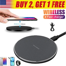 15W Fast Wireless Charger Charging Pad Dock For Apple iPhone/ Samsung/ Google US
