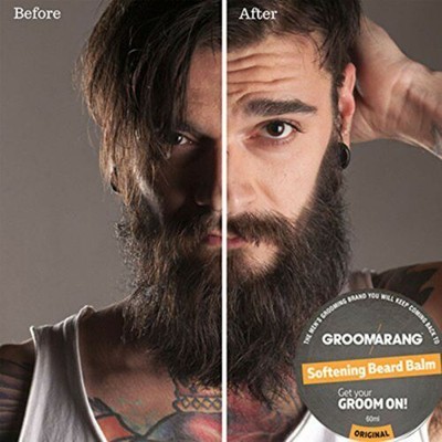 Groomarang Softening Beard Balm Relieves Itches 100% Organic & Natural Skin Care