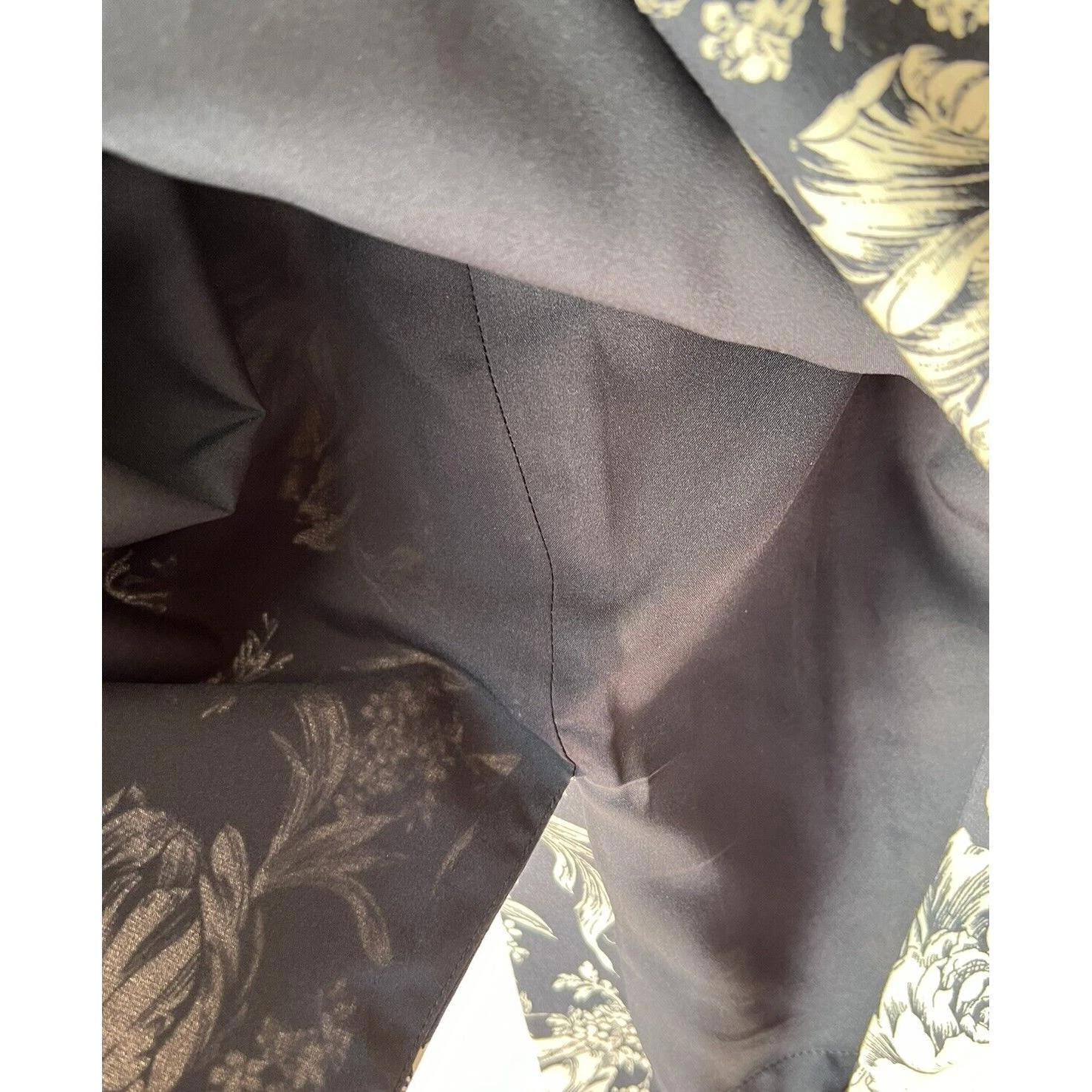 OFF WHITE Abito donna Ann Taylor Shift tubino cappuccio maniche floreale taglia 6 blu bianco sporco