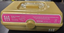 Caboodles Pretty In Petite 2 tiered Cosmetic Case - Bronze With mirror pre-owned