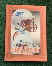 CURTIS MARTIN - NFL HOF - 1997 DONRUSS PREFERRED NATIONAL TREASURES CARD # 130
