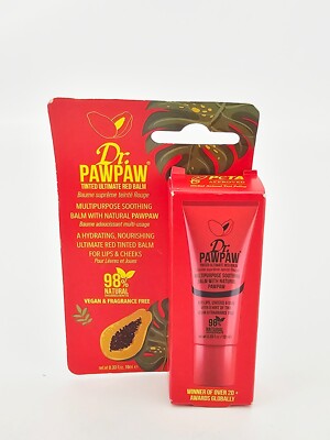 Dr Pawpaw Tinted Ultimate Red Balm Soothing Papaya Lips Cheeks