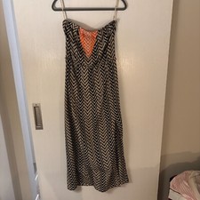 Vintage THML Embroidered Strapless Dress Women's M