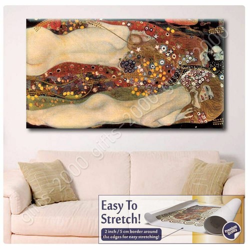 Serpenti d'acqua di Gustav Klimt | tela (arrotolata) | quadro d'arte da parete - Foto 4 di 21