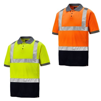 Dickies Hi Vis Two Tone Polo Mens Short 