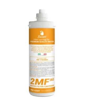 SWAN Filtro Acqua Baionetta 2MF AG Antibatterico compatib Everpure AC2 e 2DC Carboni