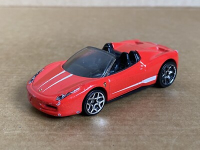 Hot Wheels Ferrari 458 Spider, 1:64 Scale, Die Cast, 2014 Ferrari