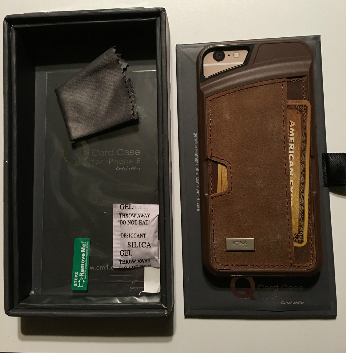 CM4 Wallet Genuine Leather Q Card Case for iPhone 6/6s