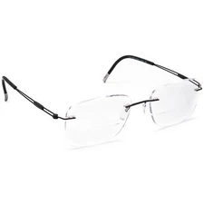 Silhouette Eyeglasses 5227 50 6060 Titan Black Rimless Frame Austria 52[]19 140