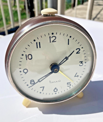 Vintage Mechanical Alarm Clock Working Russian Vityaz Vitiaz
