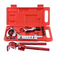 13Pcs Brake Air Line Double Flare Flaring Tool Kit Set + 3 in 1 Tube Pipe Bender