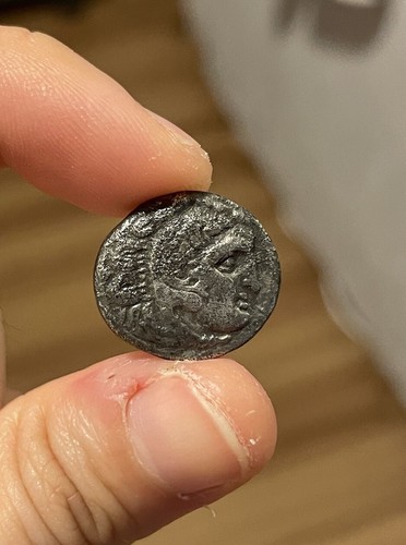 Alexander the Great AR Drachm. Colophon 301-297 BC. Ancient Greek Silver Coin - Picture 2 of 2