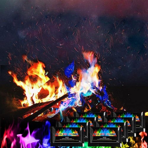 Buntes Feuer, Buntes Feuerpulver, Magic Fire Pulver, Bunte Flamme Farbwechsel Po - Bild 2 von 8