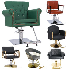 UK Styling Salon Barber Chair 360?? Swivel Hairdressing Chair Height Adjustable