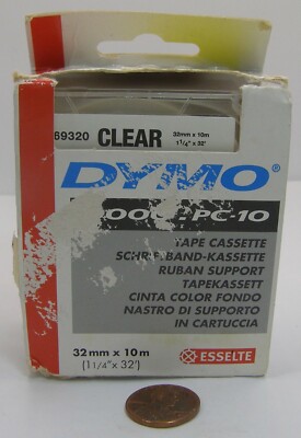 Esselte Dymo .9000.PC-10 Clear 32mmx10m Cartridge  69320