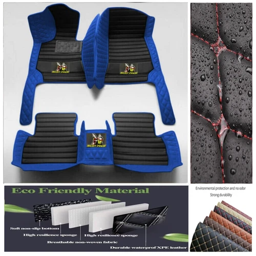 For Dodge Challenger RT Scat Pack Car Floor Mats Custom Auto Carpet Waterproof - Imagen 34 de 44