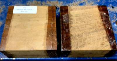 THREE NICE KILN DRIED IPE PLATTER BLANKS TURNING LUMBER BOWL 4'' x 4'' x 2''