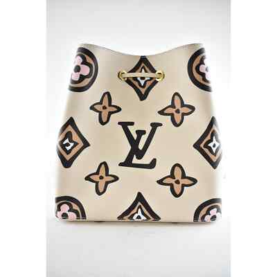 Louis Vuitton Wild At Heart Neonoe MM Cream Monogram Logo Shoulder