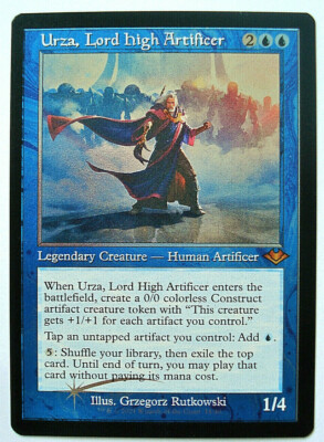 Magic Urza, Lord High Artificer Retro Frame Foil Etched Modern Horizons 2 