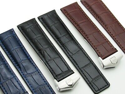 20mm Leather Watch Band Strap Made For Tag Heuer Grand Carrera 