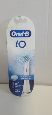 Oral-B iO Replacement Brush Heads Ultimate Clean 4ct White