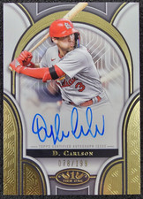 2023 Topps Tier One Prime Performers Auto /199 Dylan Carlson #PPA-DC Cardinals