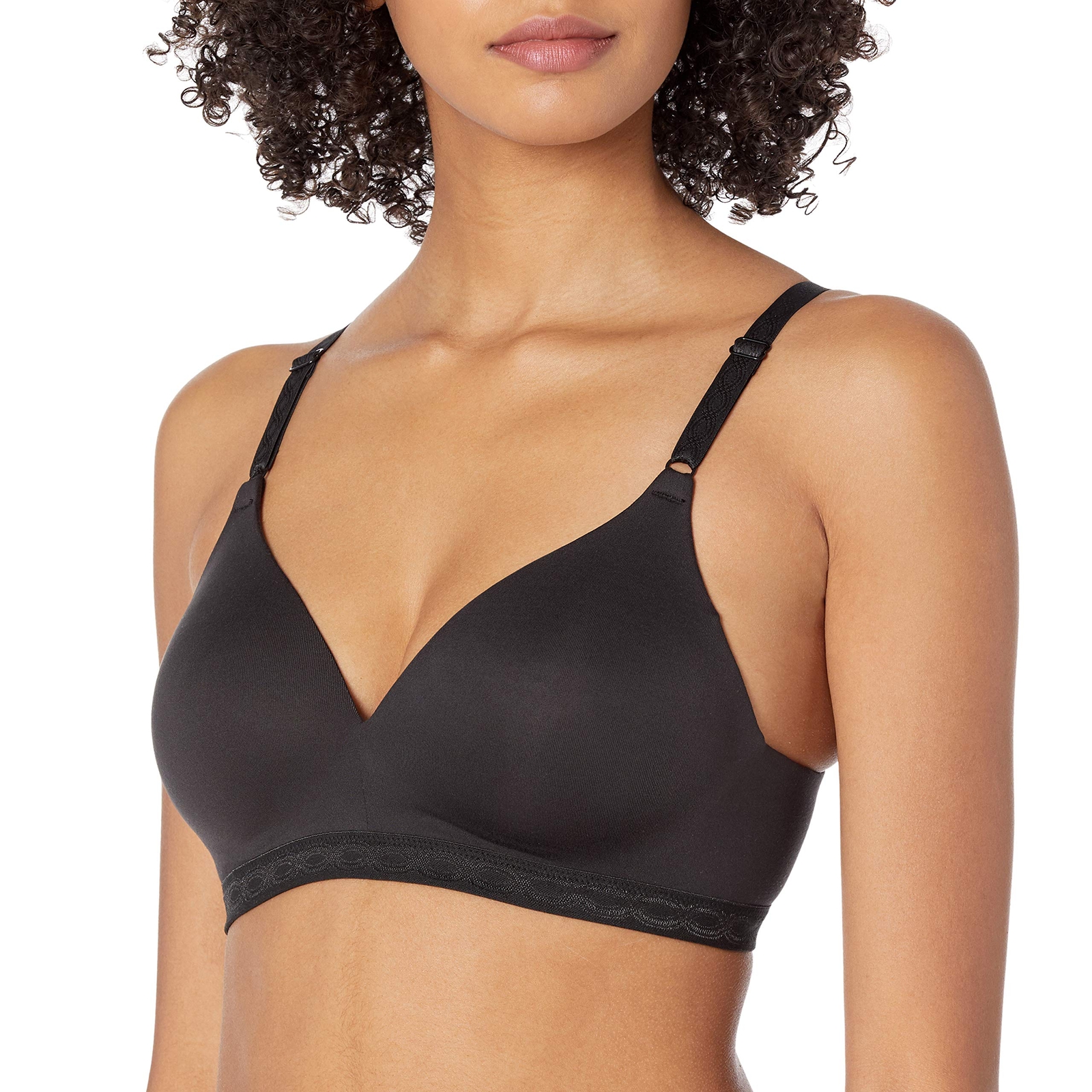 Warner Women's Cloud 9 Wireless Lightly Lined Comfort Bra 36A Rich Black
