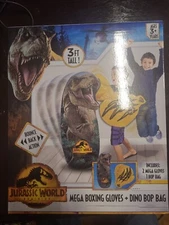 Jurassic World Dominion Mega Boxing Gloves & Dino Bop Bag T-Rex Dino Inflatable