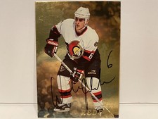 1998-99 ITG Be A Player Gold Wade Redden #95 Auto Hockey Card NHL Senators!