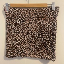 H M Leopard Print High-Rise Mini Skirt