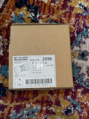 NEW HUBBELL/RACO 4'' COMPRESSION FOR STEEL EMT, NUT & BODY  CAT. No. 2956