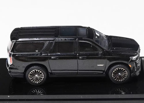 1/64 Alloy diecast car model Cadillac Escalade ESV SUV 2023 Black - Picture 6 of 8