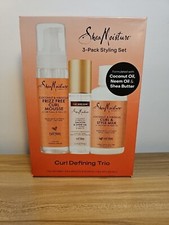 Shea Moisture Coconut Hibiscus Curl Defining Trio - Mousse, Oil, Style Milk