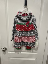 Bonnie Jean Girls 2 Piece Christmas Outfit New With Tags