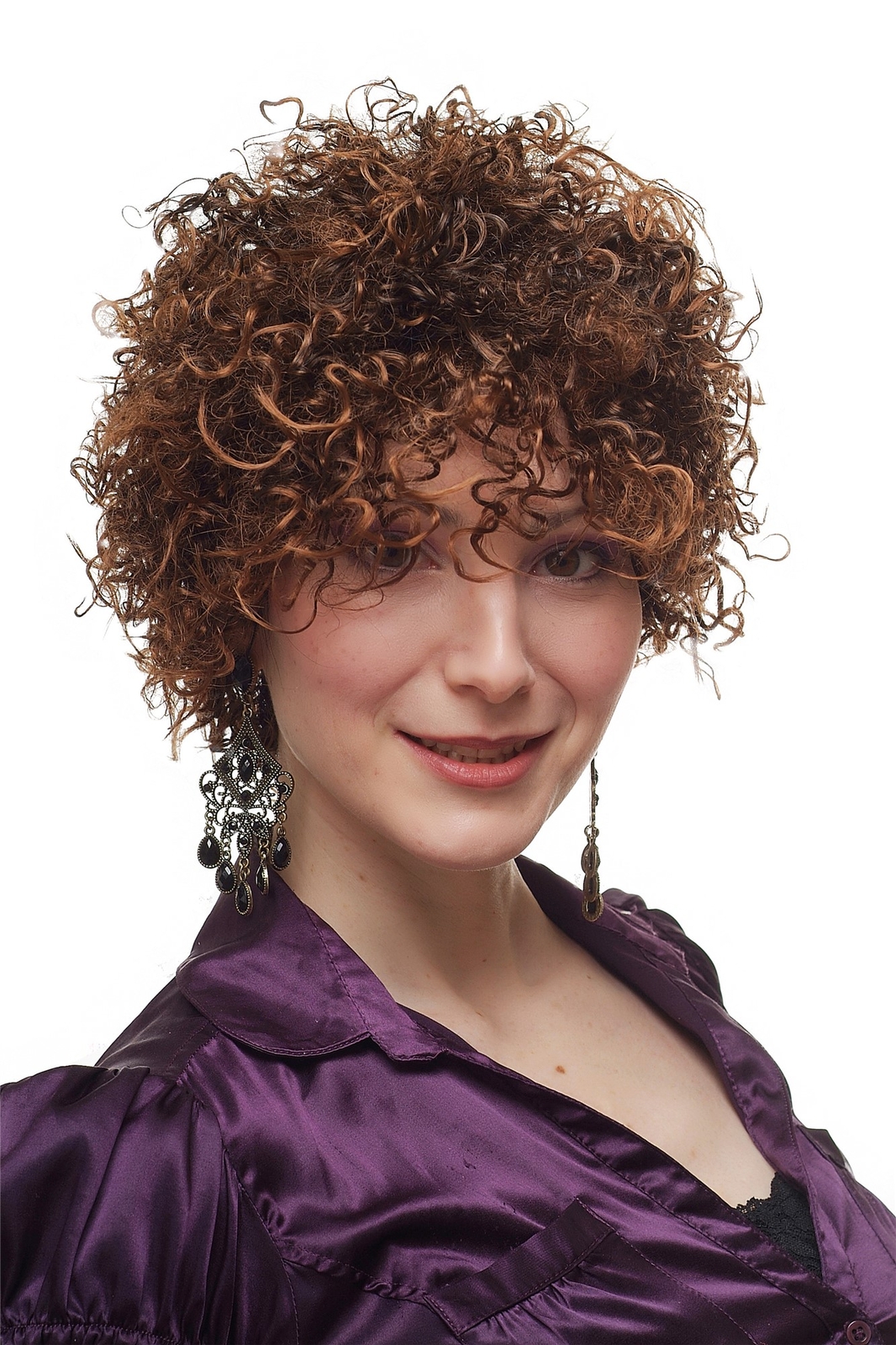 Wild Sexy Curly Wig Brown Medusa Afro 20 138L2-2T30
