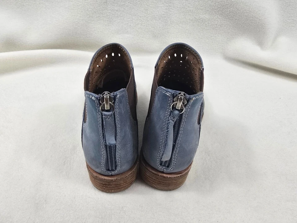 Botines Sofft Brenley Azul Cuero Cambray Talla 6 Foto 3 de 4