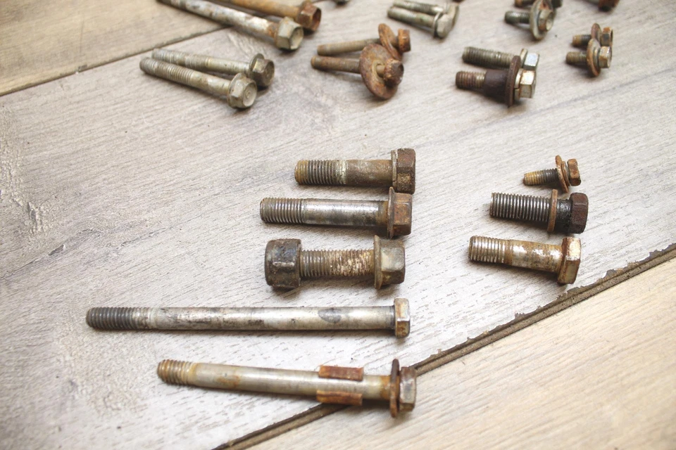 Suzuki DR250S 1992 MISC MOTOR PERNOS DE MONTAJE SOPORTES DE HARDWARE BANJO Foto 4 de 4