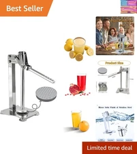 Stainless Steel Manual Fruit Juicer Squeezer - Quick & Easy Citrus Press