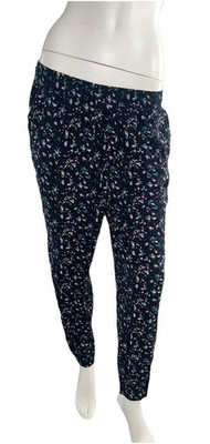 süße S.Oliver Damen Sommer Stoff Flatter Hose Relaxed knöchellang Gr 42