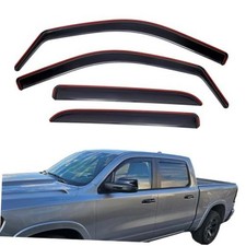 in Channel Rain Guards Window For Dodge Ram 1500 Crew Cab 2019-2025 In Channel