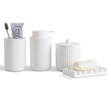 Ceramic Bathroom Accessories Set,Lotion Soap Dispenser and Toothbrush Holder ...