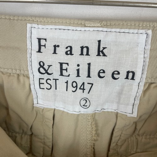 Frank & Eileen Women's Wicklow The Italian Chino Khaki Brown Pants Size 2 - Picture 4 of 8