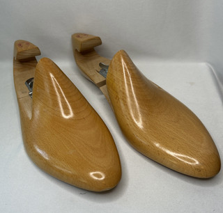 D Mackay Men's Wooden Shoe Tree Stretchers Adjustable Sz 9C New York Vintage