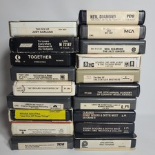 8 Track Tapes, Lot of 19 Various Genres, Artists, Movies Orchestras, Untested