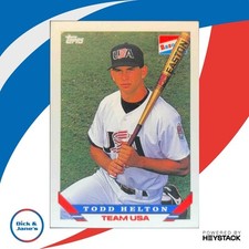 1993 Topps Bazooka Team USA #11 Todd Helton Rookie Card